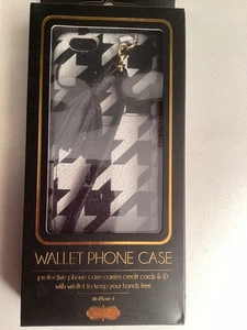 Wallet Phone Case by Mud Pie, Black and White, iPhone 6, NWT - Picture 1 of 3
