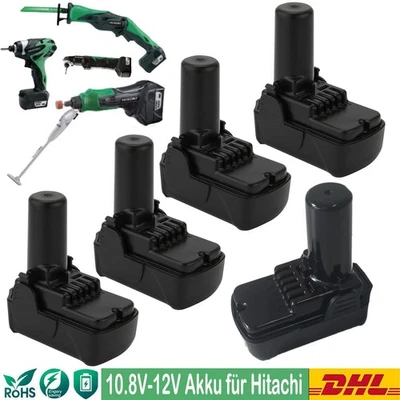 POWER WINGS 1-10X 10.8V/12V Akku Für Hitachi BCL1015 BCL1030 CR10DL DB10DL FWH10DFL 21.6Wh
