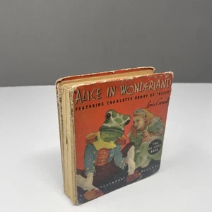 ** 1934 ALICE IN WONDERLAND BIG LITTLE BOOK MOVIE FILM ED. LEWIS CARROLL WHITMAN - Imagen 1 de 8
