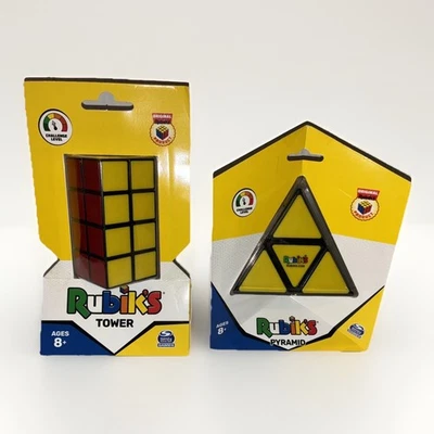 Rubik's Tower Puzzle and Rubiks Pyramid Lot - Image 1 of 2