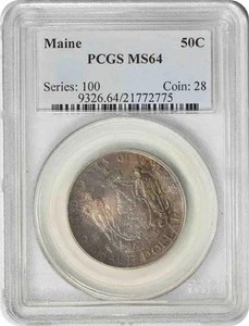 Maine Commemorative Silver Half Dollar 1920 MS64 PCGS - Picture 1 of 2