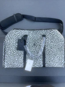 Jordan Monogram Duffle Bag Luggage Elephant Print (40L) LM0978-100 SIZE-Large - Picture 1 of 19