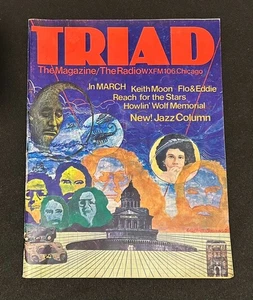 Triad Magazine (March 1976, Chicago – WXFM 106) Keith Moon + Howlin’ Wolf - Foto 1 di 4