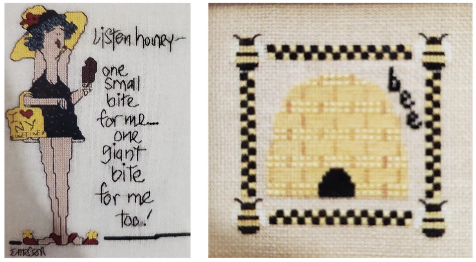 Hilos retorcidos punto de cruz patrones de temporada - abeja melífera Foto 1 de 1