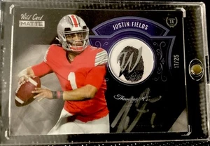 2021 Justin Fields Wild Card Thumbgraph Auto17/25 - Picture 1 of 4