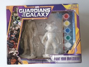 Marvel Les Gardiens de la Galaxie peignez votre propre statue fusée raton laveur étoile seigneur - Photo 1/2