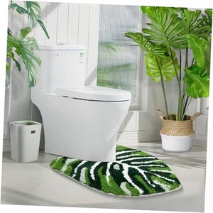 U Shaped Toilet Rug 24" x 20" Extra Soft Absorbent Microfiber U Shaped 24 X 20" - Picture 1 of 7