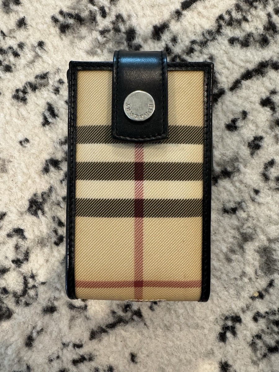 【関税＆送料込み】Burberry Check Fabric Smartphone Case/Sh Burberry - Check Fabric smartphone case/shoulder bad Beige