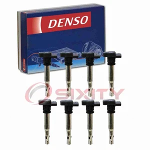8 pc Denso Direct Ignition Coils for 2013-2015 Audi RS5 4.2L V8 Spark Wire ui - Picture 1 of 5