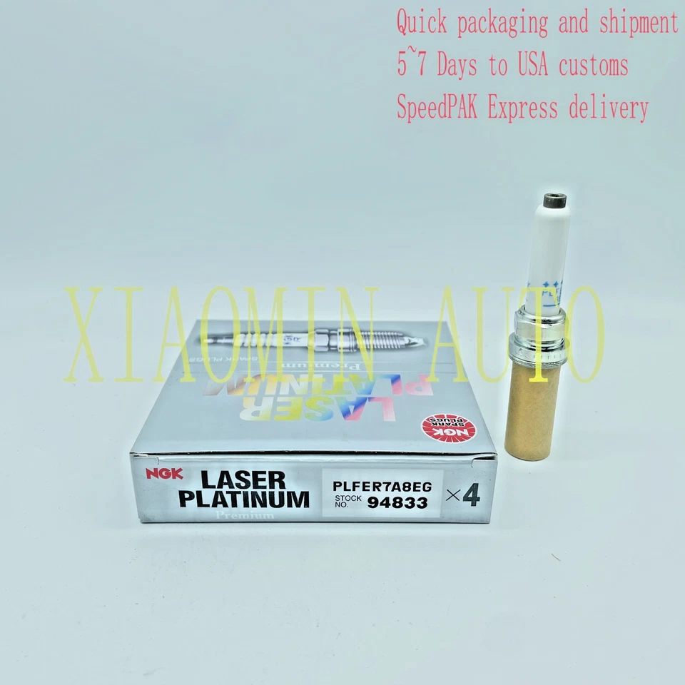 4 bujías NGK Laser Platinum 94833 para AUDI A4 A4 ALLROAD 2017-2020 2,0 T L4 Foto 1 de 4