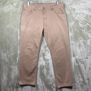 Polo Ralph Lauren Twill Chino Mens 38x32 Brown 650 Straight Pants Modern Cotton - Picture 1 of 15