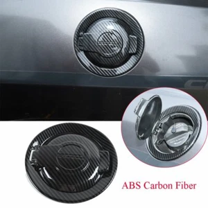 Carbon Fiber ABS Fuel Tank Cover Door Gas Filler Cap For Dodge Challenger 2015+ - Picture 1 of 9