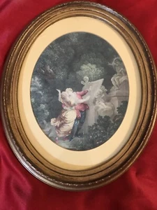 Fragonard The Good Mother Etching Print With Wooden Frame,antique Vintage Art - Picture 1 of 6