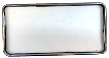 Vintage 1950s Adjustable License Plate Frame Chrome Garage Wall Decor Collector