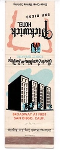 c1950s~San Diego CA~Pickwick Hotel~Stagecoach Tavern~copertina libro fiammiferi vintage - Foto 1 di 3