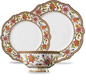 ACMLIFE 12-teiliges Fine China, französisches geprägtes Geschirrset, für 4 Personen (Neu im Karton) - Bild 1 von 9