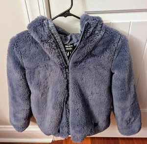 Under Armour Jacket Youth Medium Cozy Faux Fur hooded jacket Aurora Purple - YM - Picture 1 of 3