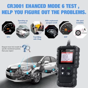 Original Launch Creader 3001 OBDII/EOBD Code Scanner OBD2 Diagnostic Code Reader - Imagen 1 de 11