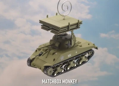 EE. UU. Sherman Tank M4 Día D Utah Beach Segunda Guerra Mundial Ejército de EE. UU. USMC Adorno de Navidad 40º Foto 1 de 4