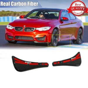 For BMW M3 F80 F82 F83 M4 Real Carbon Fiber Front Splash Guards Arch Mudguards - Picture 1 of 12