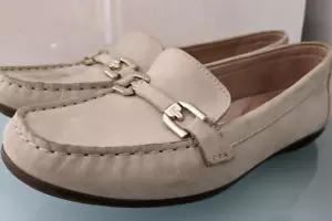 GEOX RESPIRA COMFORT SUEDE FLAT SHOES SIZE 41 LEATHER UPPER&LINING - Picture 1 of 15
