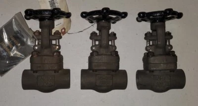 Beric 3/4" Socket Weld Gate Valve A105N CL800 1975psi @ 100°F Model 501S48A08 - Image 1 of 4