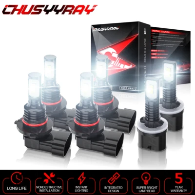 For Buick Century Regal 1997-2005 6x Combo LED Headlight & Fog Light 6000K Bulbs - Image 1 of 4