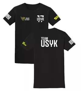 Oleksandr Usyk - Ready To Fight - Boxing T-Shirt Black Sizes S M L XL 2XL - Picture 1 of 5