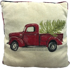 Brentwood Originals 18 X 18 in Holiday Christmas Tree Delivery Pillow Cushion - Picture 1 of 10