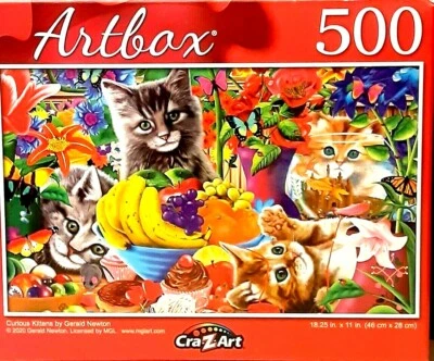 Cra*Z*Art Artbox 500 шт. головоломка Curious Kittens от Gerald Newton - Изображение 1 из 2