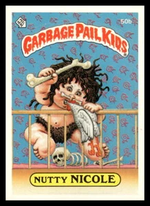 1985 Topps Garbage Pail Kids Series 2 #50b Nutty Nicole - Bild 1 von 2
