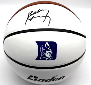Bobby Hurley Signed Duke Blue Devils Logo Basketball w/Beckett COA BL52557