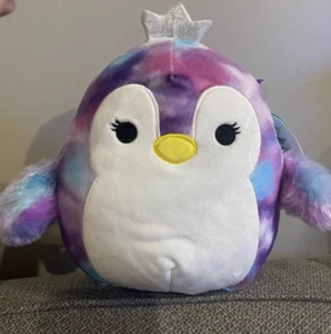 Squishmallows Tomara Penguin Blue Purple Tie Dye Plush Stuffed Animal Toy NWT 8" - Picture 1 of 2