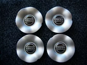 Volvo 1998 S70 Lot of 4 Silver & Black Wheel Center Cap 15" Wheels - Picture 1 of 1