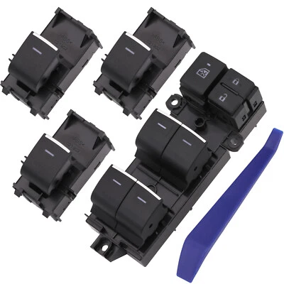 Power Window Switch Auto Control for 2018-2021 Toyota CHR RAV4 XA50 BlueLED 4pcs - Image 1 of 4