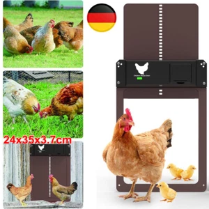 Automatische Hühnerklappe,Hühnerstalltür,Elektrische Lichtsensor Hühnerstall Tür - Bild 1 von 16