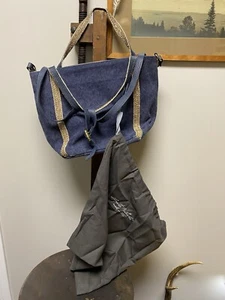 Anita Bilardi Anthropologie Denim Sequence Tote Bag Handtasche Geldbeutel NEU!! - Bild 1 von 4