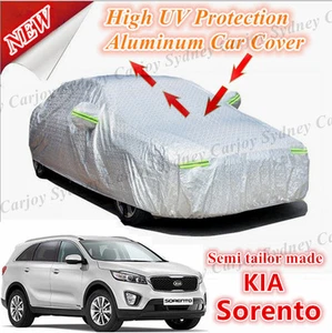 Cubierta de coche de aluminio impermeable semi a medida premium SUV mediana Kia Sorento - Imagen 1 de 11