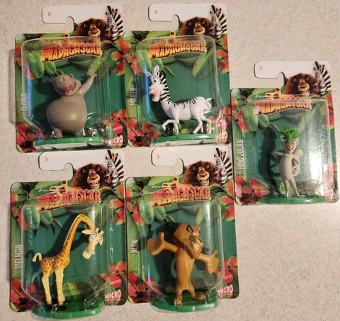 Madagascar DreamWorks SET OF 5 Mattel Micro Collection Toys Mini Figures Cover