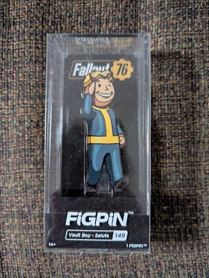 Fallout 76 Vault Boy Salute Pin #149 - Official Bethesda FiGPiN - New - Image 1 of 4
