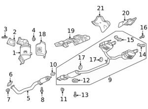 GM # 20959239 SUSPENSIÓN DE ESCAPE DE GOMA / AISLADOR * USADO, PERO BONITO * - Imagen 1 de 5