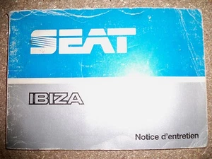SEAT Ibiza - Notice d'entretien (carnet conduite et emploi) - Picture 1 of 3