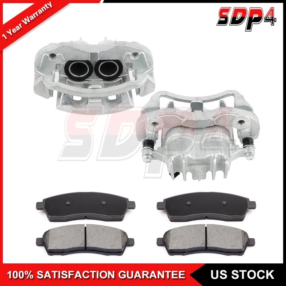 Pinzas de freno traseras y pastillas de cerámica de bajo polvo para Ford F-350 Super Duty 1999-2004 Foto 1 de 4