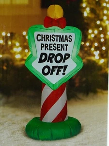 Insegna Regalo Natale Drop Off Gemma Gonfiabile Decorazione Soffiata 3,5ft 2021 - Foto 1 di 9