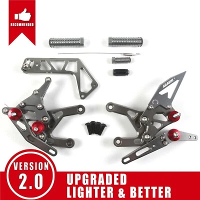 Регулируемые задние подножки для Yamaha YZF R1 R1M R1S 2015-2023 YZF-R1 Arashi - Изображение 1 из 4