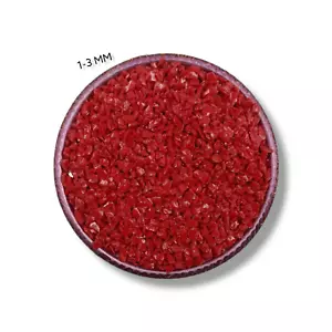 Crushed Red Coral Gemstone Coarse Powder Stone Inlay Woodworking Ring Inlay - Picture 1 of 39
