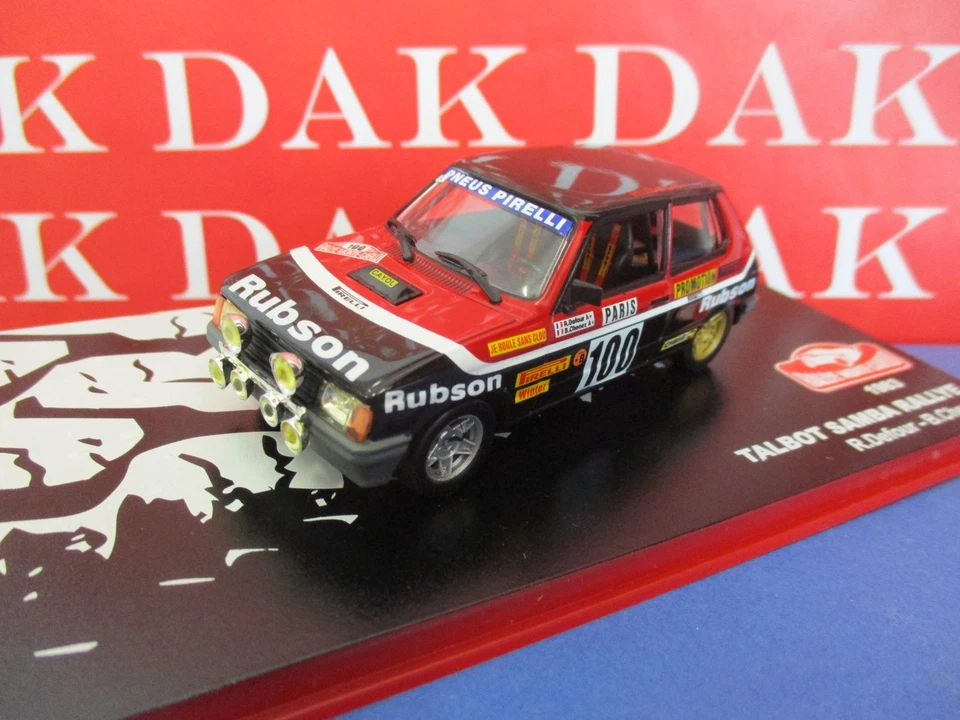 Die cast 1/43 Modellino Auto Talbot Samba Rally Monte Carlo 1983 R. Defour - Immagine 1 di 4