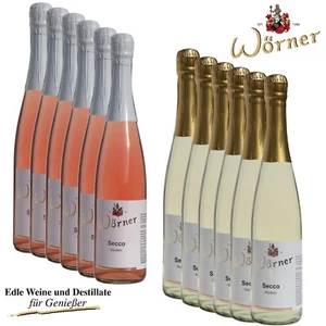(9,00€/l) 12 x 0,75l Secco - weiß und rosé - Deutscher Perlwein WEINGUT WÖRNER - Bild 1 von 5