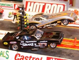 HOT WHEELS DRAG STRIP DEMONS DON SNAKE PRUDHOMME 1970 CUDA SNAKE II FUNNYCAR MOC - Picture 1 of 3