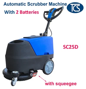 TCS Commercial Battery Powered Auto Floor Scrubber Machine & Squeegee Drier - Picture 1 of 12